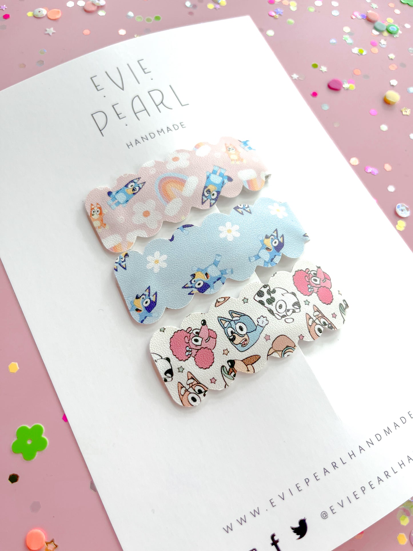 Bluey Trio Snap Clip Set