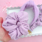 Lilac Ribbed Teacher Gift Set- Lanyard| Knotted Headband| Scrunchie