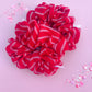 Red & Pink Stripe Oversized Scrunchy