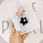 Light pink and black party stars