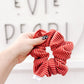 Rust Ribbed Knit Oversized Scrunchy for girls & women