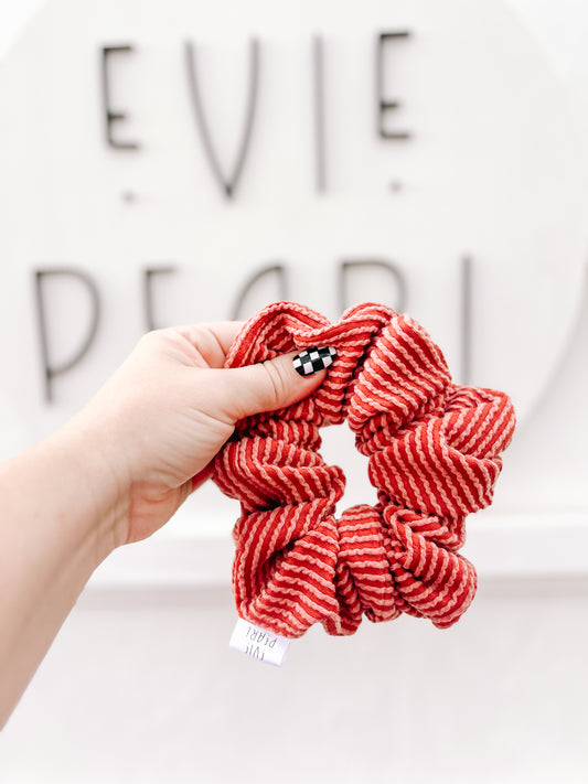 Rust Ribbed Knit Oversized Scrunchy for girls & women