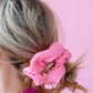 Kasie Bubblegum Pink Ribbed Regular Scrunchy