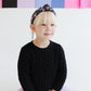 Black|Pumpkin Bow Buckets Knotted Headband for Girls & Women
