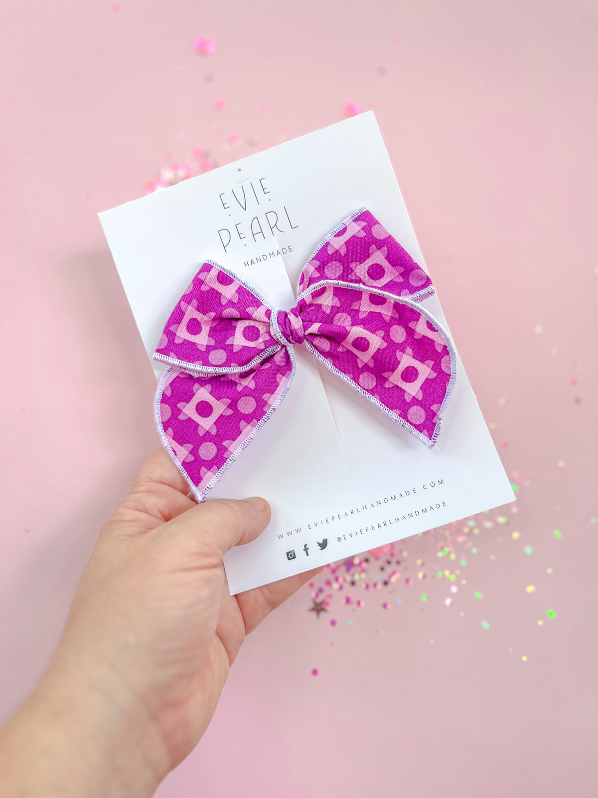 Medium Purple Quilt Bow