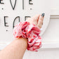 Pink Fall Floral Scrunchy for girls & women