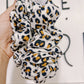 White Leopard Fall Oversized Scrunchy