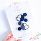 Mouse Head & Mouse Head with Bow Clip Set