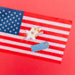 White USA Party Star & Blue USA Snap Clip Set
