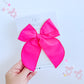 Hot Pink Solid Oversized Bow