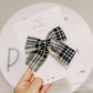 Oversized Black Cream Pinwheel Bow