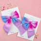Ombre Pink Purple Blue Medium Sailor Bow