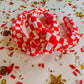 KC Red Checkered Knotted Headband