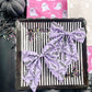 Bats Purple Medium Sailor Hair Bow