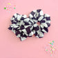 Black White Checkered Regular Scrunchy