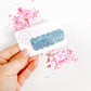 Slate Blue Glitter Single Snap Clip