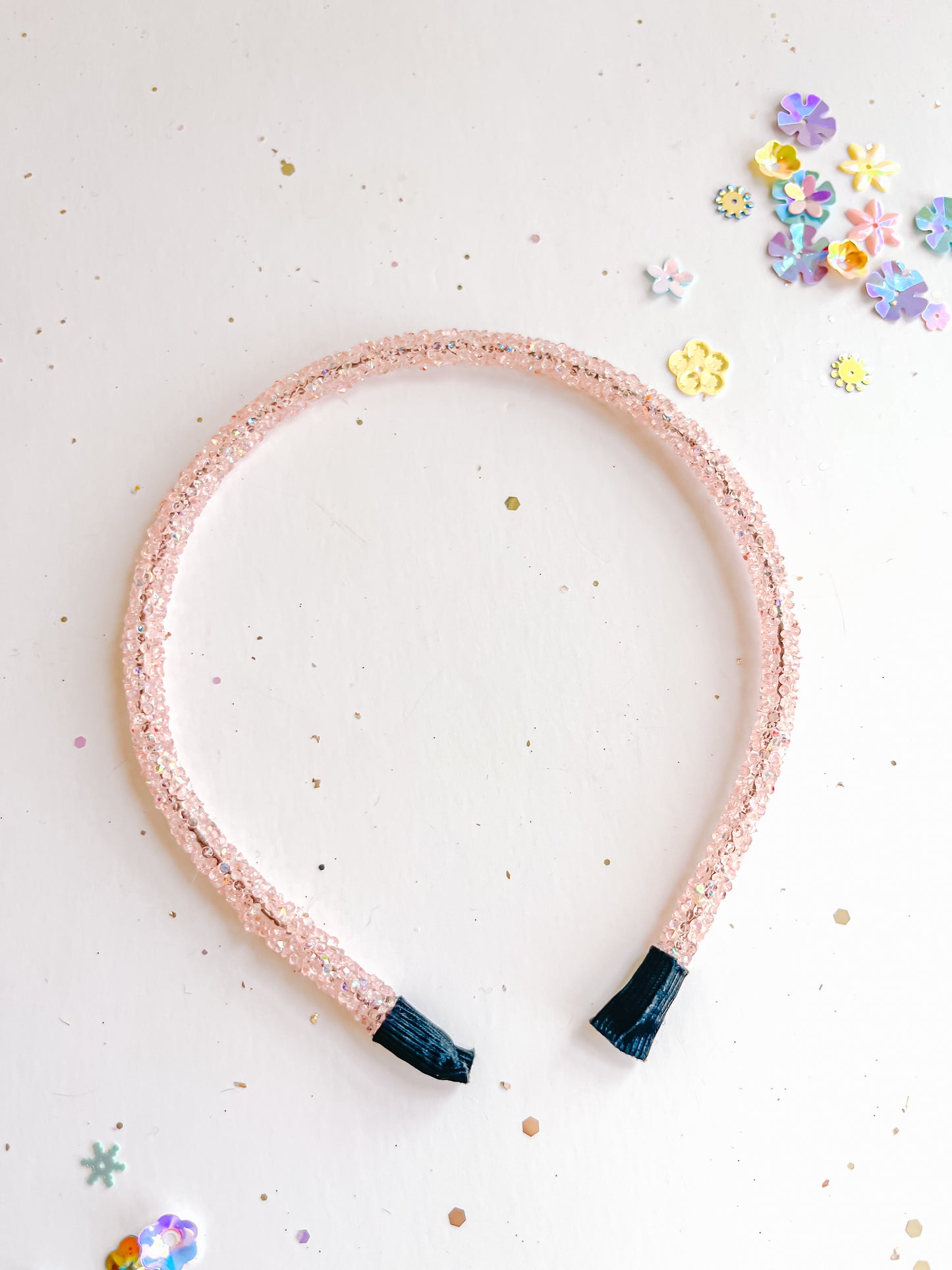 Light Pink Sparkle Glitter Headband