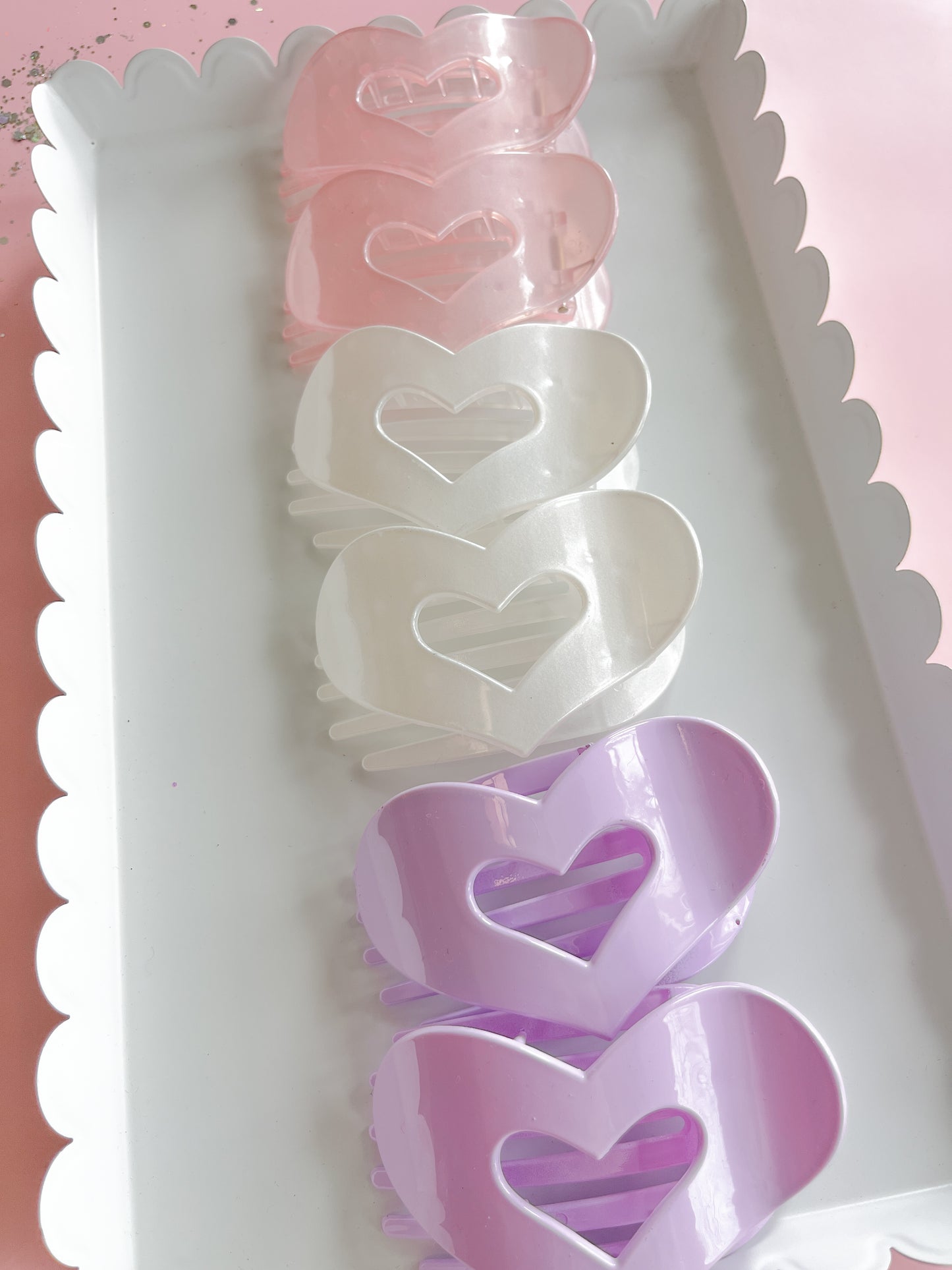 Flat Heart Claw Clip