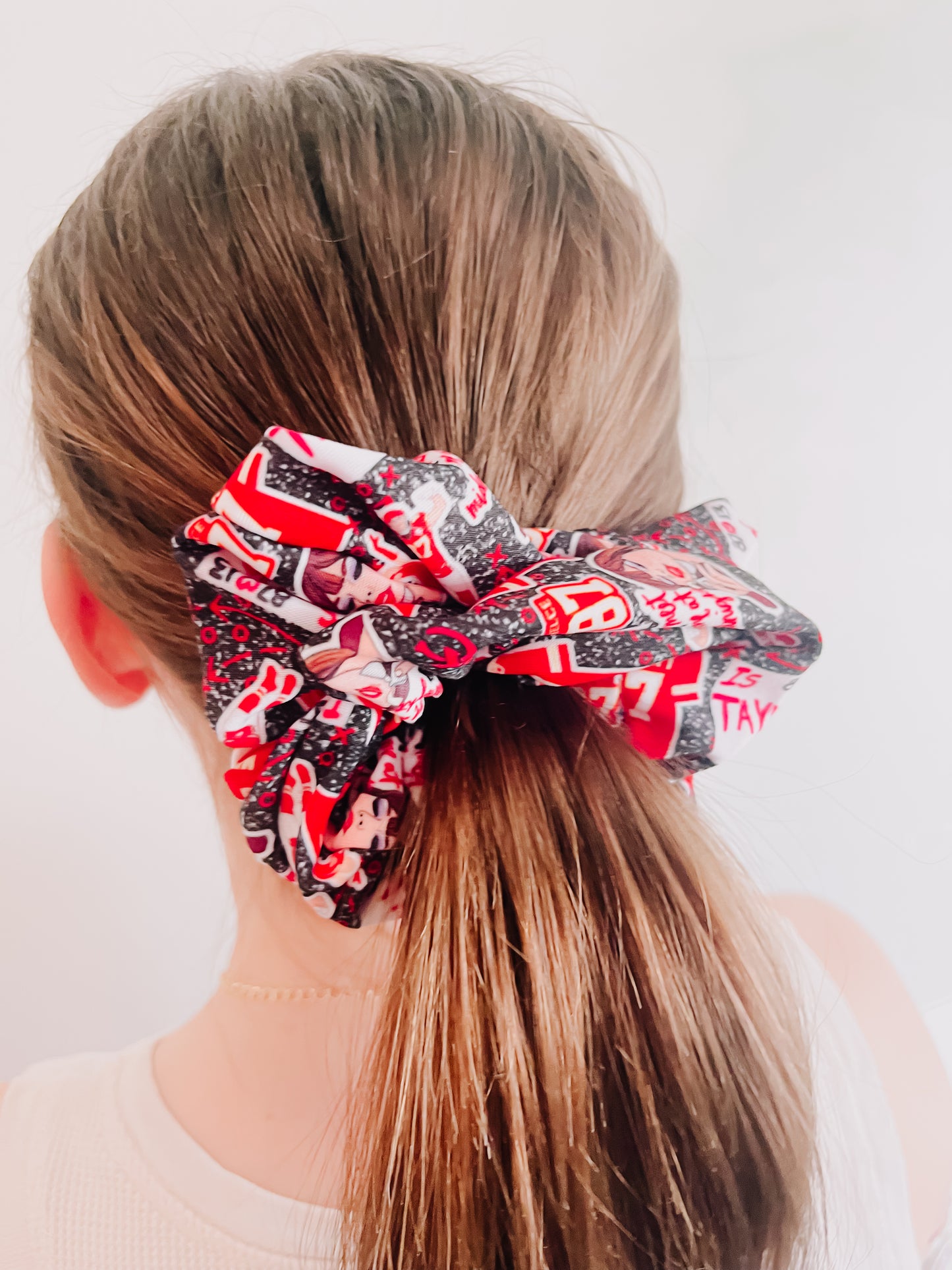 Black Glitter Mr.Taylor Swift Oversized Scrunchie