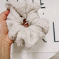 Cream Sherpa Oversized Scrunchy