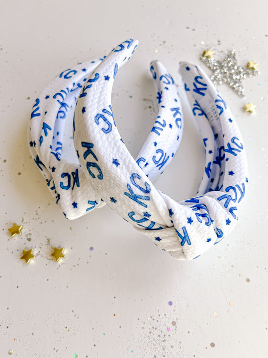 Navy KC Sporting Knotted Headband