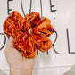 Pumpkin Spice Crushed Velvet Oversized Scrunchy