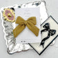 Gold Glitter Large Pinwheel Bow