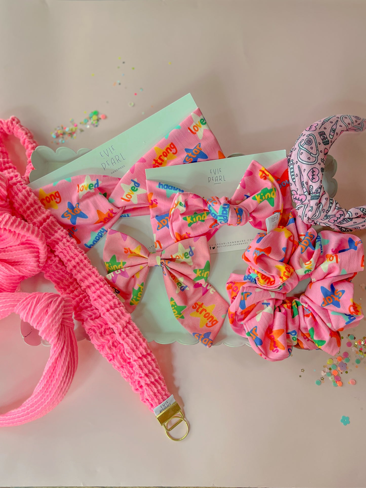 Pink Positive Affirmation Knotted Headband