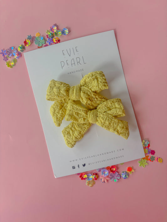 Mustard Lace Pigtails