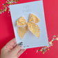 Yellow Checkered Small Bow