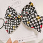 Black| KC Bows Checkered Pinwheel Bow