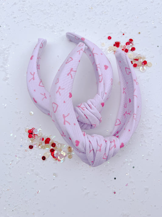 Pink Bows Knotted Headband for Girls & Women
