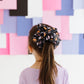 Black|Pumpkin Bow Buckets Oversized Scrunchie