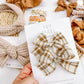 Monthly Subscribers Only! Brown Plaid Pigtails for November Subscription Add On Only