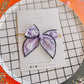 Purple| Small Skull Bow on Nylon Headband