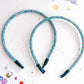 Blue Sparkle Glitter Headband