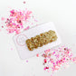 Gold Glitter Single Snap Clip