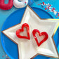 Red Heart Claw Clip