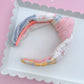 Spring Heirloom Quilted Knotted Headband