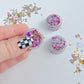 Purple Silver Football Game Day Hair Glitter Gel