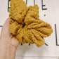 Mustard Knit Oversized Scrunchy