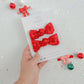 Red Sequins Knot Bow Pigtails