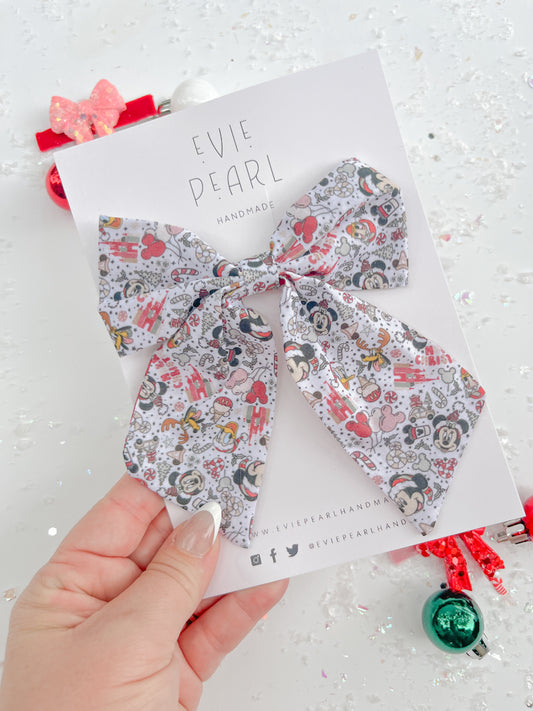 Magical Mouse Medium Sailor Hair Bow