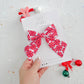 Red Peppermint Medium Sailor Hair Bow