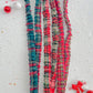 Christmas Plaid Scrunchy Teacher Lanyard