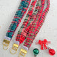 Christmas Plaid Scrunchy Teacher Lanyard