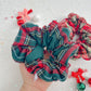 Christmas Plaid Oversized Scrunchy