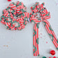 Vintage Santa Stripes Scrunchy