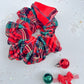 Red Velvet Christmas Plaid Oversized Scrunchy