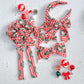 Vintage Santa Stripes Bow Turban